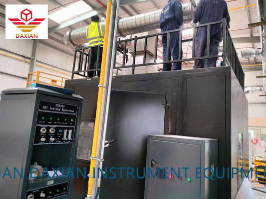 ज्वलनशीलता परीक्षण उपकरण आपूर्तिकर्ता EN 13823 सिंगल बर्निंग आइटम SBI टेस्ट मशीन