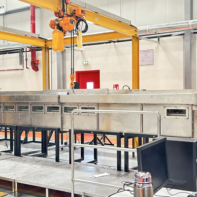 ASTM E84 फ्लेम स्प्रेड टेस्ट चैंबर प्लेनम केबल स्मोक डेंसिटी UL910 स्टेनर टनल 7.6m