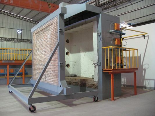 ISO834-1 अग्निरोधक ग्लास स्टील संरचना अग्निरोधक कोटिंग अग्नि परीक्षण भट्ठी