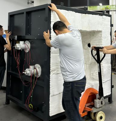 इस्पात संरचना अग्निरोधक नमूना परीक्षण भट्ठी उच्च तापमान प्रतिरोध 1300 से कम