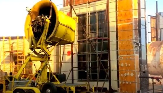 AAMA 501.1 निर्माण सामग्री परीक्षण उपकरण गतिशील जल प्रवेश परीक्षण