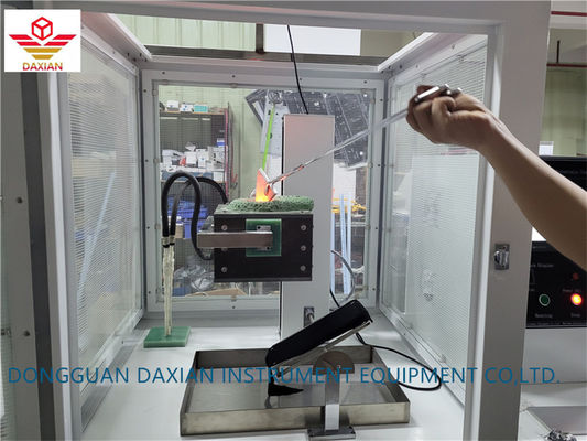 सुरक्षात्मक कपड़े तरल पिघला हुआ धातु स्पलैश प्रतिरोध परीक्षक आईएसओ9185 मानक के अनुसार