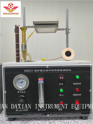 ISO9151 सुरक्षात्मक वस्त्र अग्नि परीक्षण उपकरण संपर्क हीट ट्रांसफर EN367